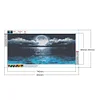 (Grande Taille) 80*40CM - lune de mer - peinture ronde de diamant de forage