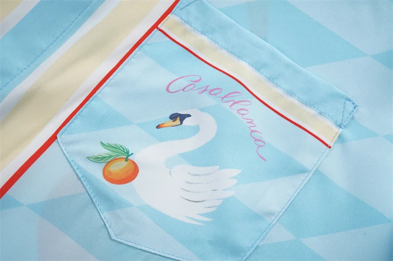 Casablanca 2023 new silk long-sleeved shirt