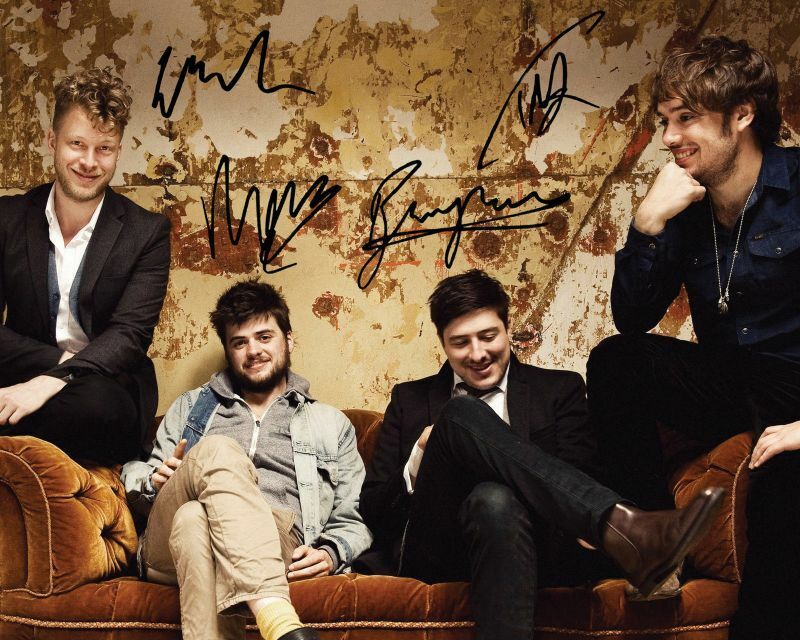 Mumford & Sons Autograph Signed Photo Poster painting Print