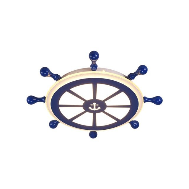Novelty Kids Room The Rudder LED Lamp Europe Ceiling Light Modern Cartoon Light Boy Bedroom Shop Lighting Fixture