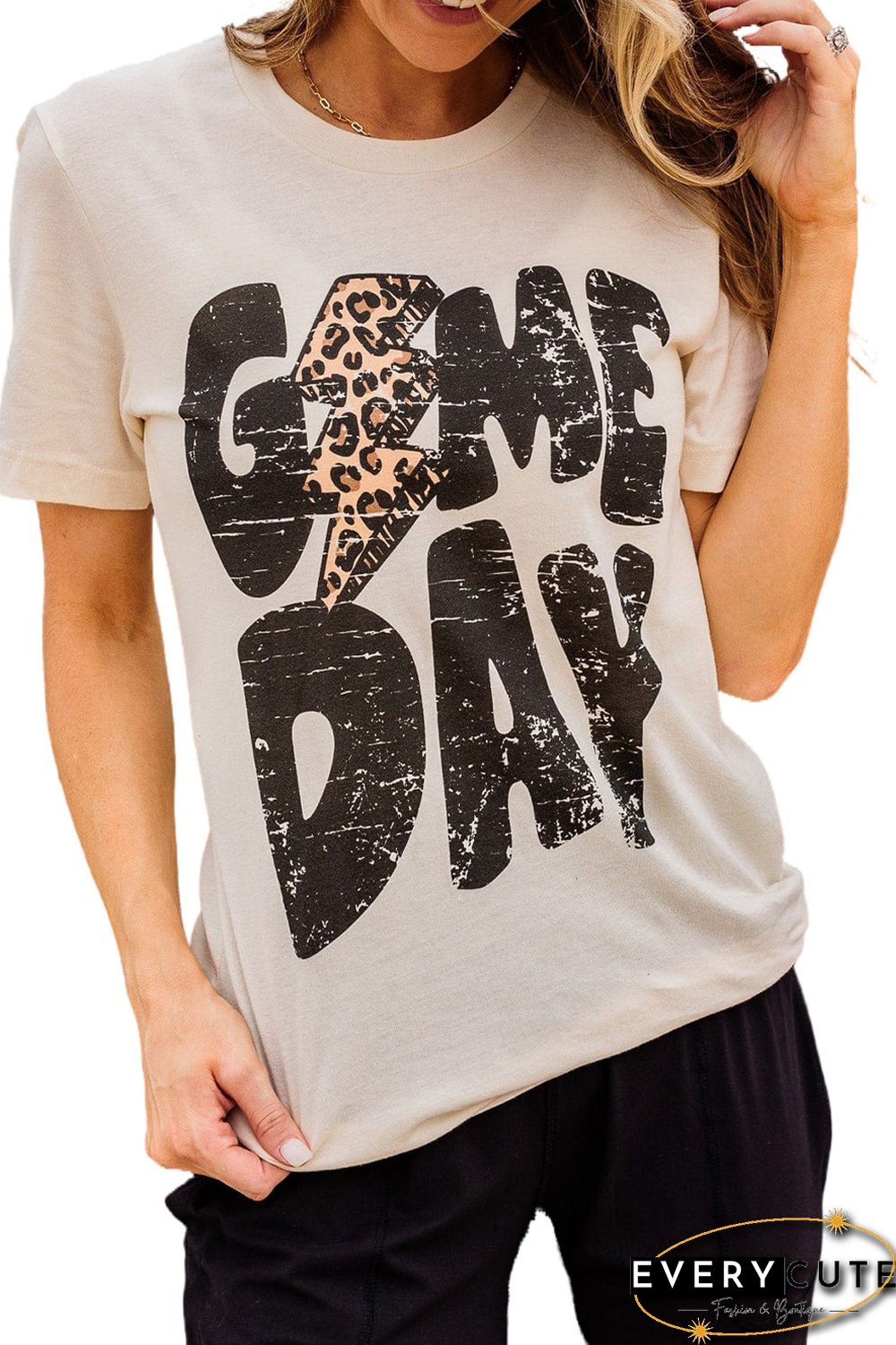 Khaki Game Day Football Season Trendy T Shirt