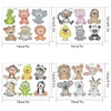 24PCS Animal Diamond Mosaic Sticker Art Crafts DIY Gem Sticker for Kids Beginner