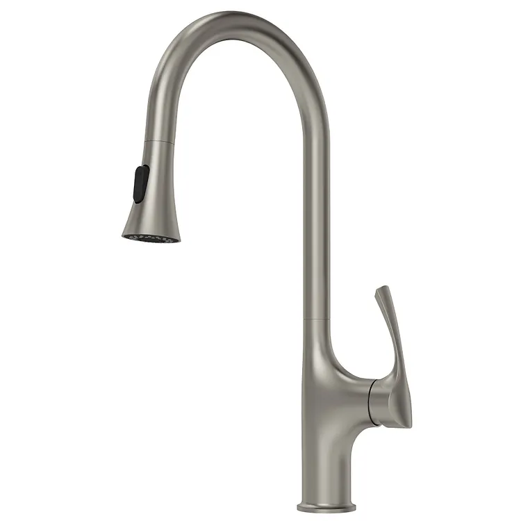 EVERSTEIN 360&deg; Swivel Single Handle Pull Down Kitchen Faucet Stainless Steel