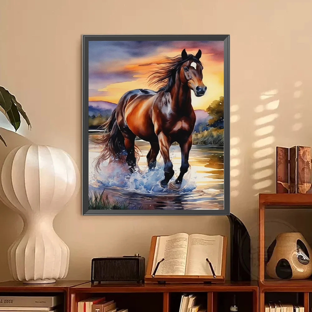 Diamond Painting - Full Square Drill - Horse(Canvas|40*50cm)
