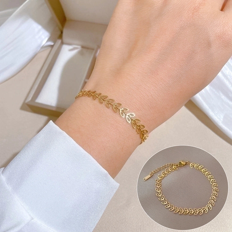 Casual Minimalist Geometric Titanium Steel Bracelets In Bulk