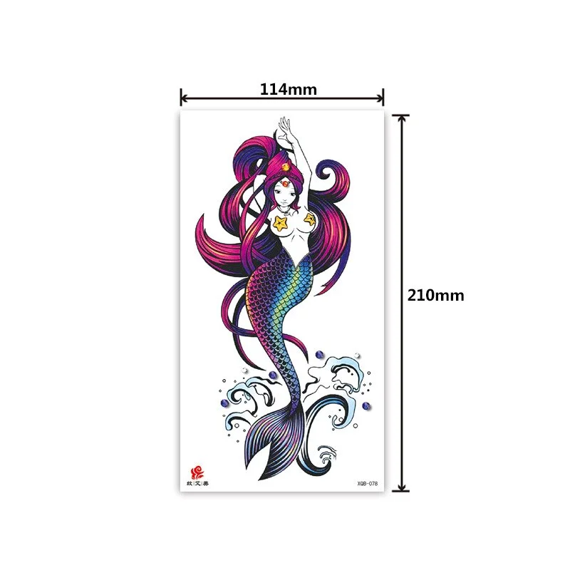 Tattoo Applique Arm Men and Women Small Full Arm Waterproof Tattoo Sticker Symbol Totem Animal Skull Text Tattoo Sticker