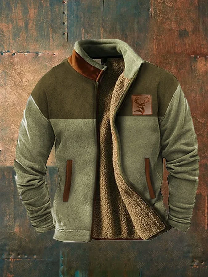 Men'S Western Printed Casual Coat