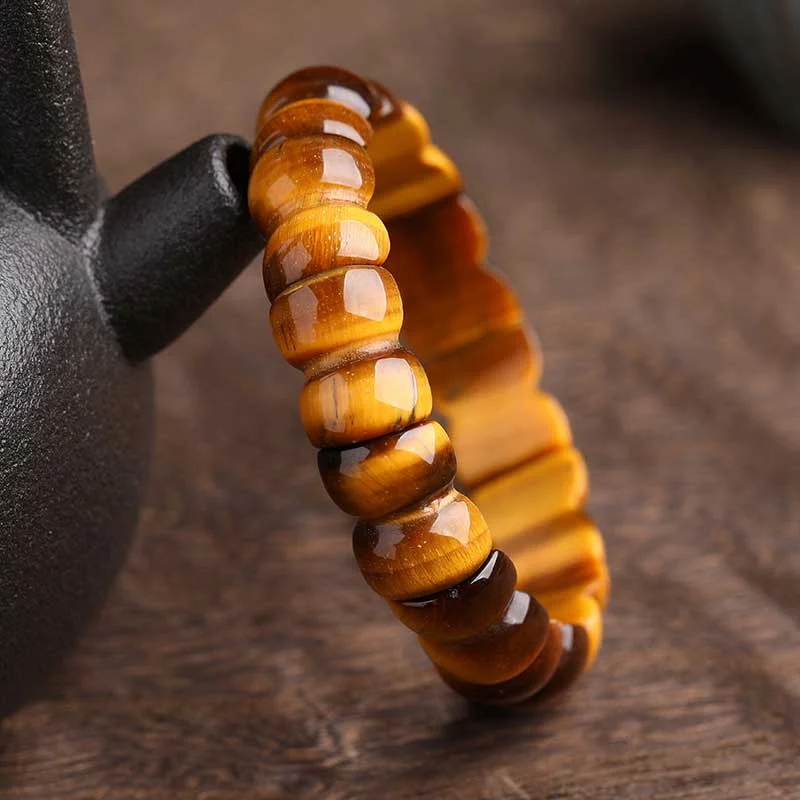 Natural Tiger Eye Strength Protection Bracelet