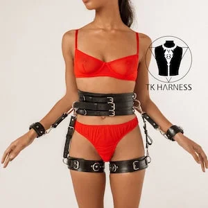 pornhint Pornhint Fetish garter belt,Restraints and cuffs,Leather handcuffs,Garter harness thigh high,Waist garter,Body garter,Bdsm belts,Mature
