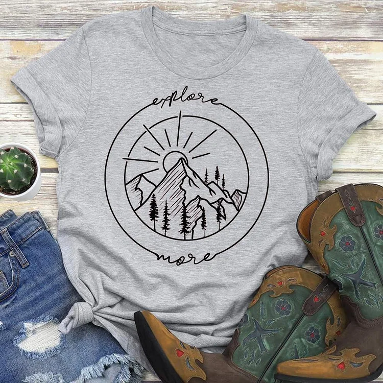Mountain sunrise T-shirt Tee --Annaletters