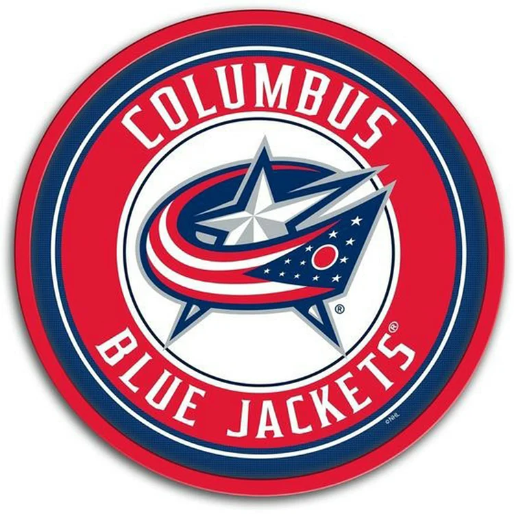 Nfl Columbus Blue Jackets 30*30CM(Canvas) Full Round Drill Diamond Painting gbfke