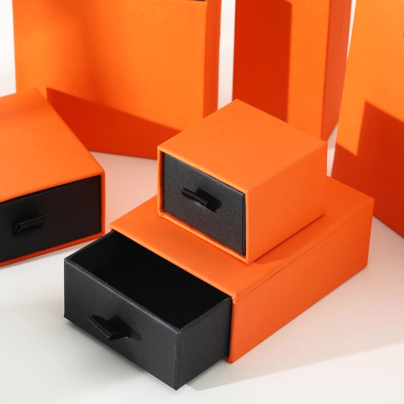 1 Piece Paper Minimalist Daily Solid Color Jewelry Boxes