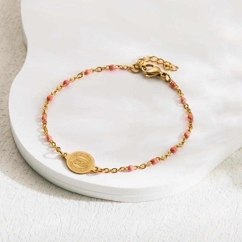 3 Pieces Ethnic Style Virgin Mary 304 Stainless Steel Stainless Steel Bracelets In Bulk