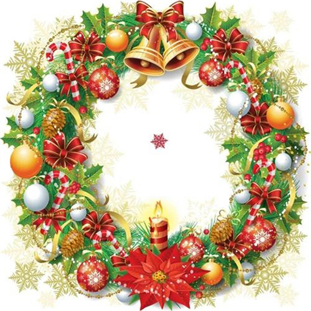 

Gift Doll Wreath - Round Drill Diamond Painting - 40*40CM, 501 Original