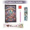Diamond Painting -DIY Round Drill Independence Day USA(60*40CM)
