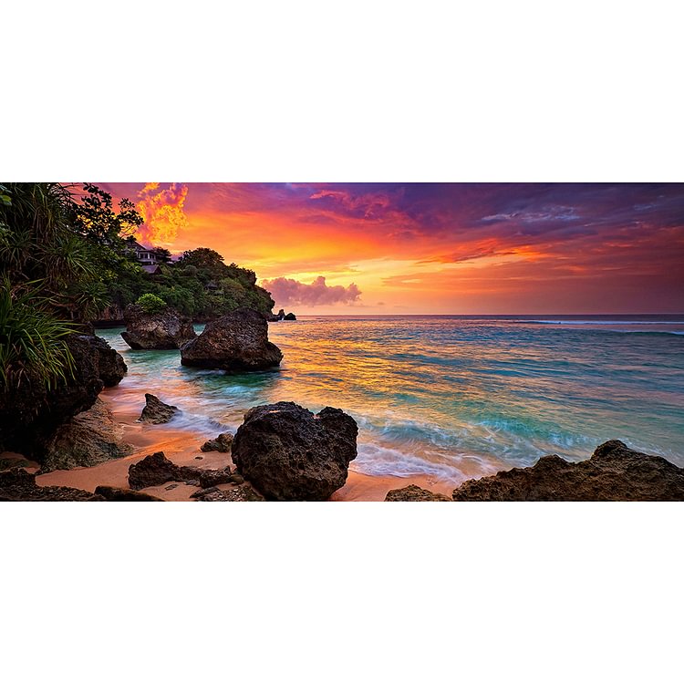 FullMountain Scenery   (Y011) Diamond Painting  80*40cm