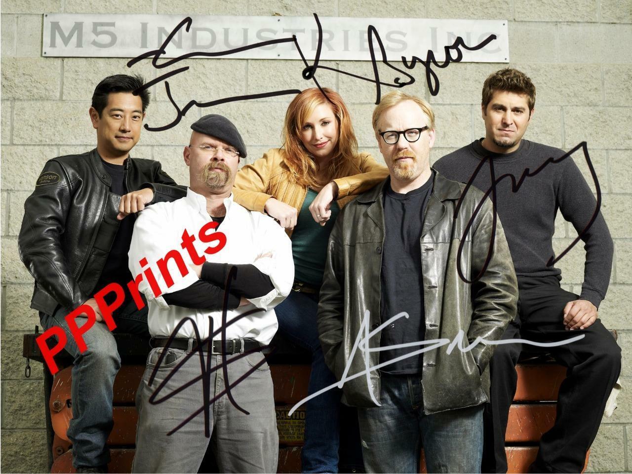 MYTHBUSTERS Cast SIGNED AUTOGRAPHED 10X8 REPRO Photo Poster painting PRINT Hyneman Savage Byron