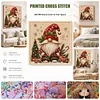 Stamped Cross Stitch Kit for Adults Christmas Gnome 11CT 45x45cm tapestrymarket