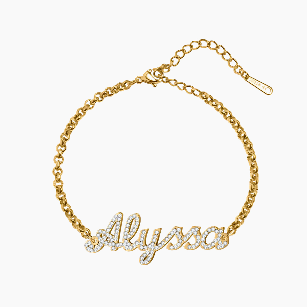 Custom Gold Name Bracelet