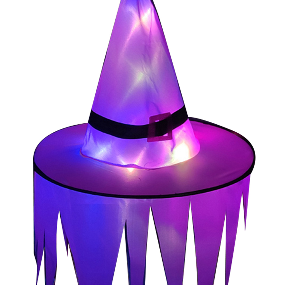 

Halloween Hanging LED Lighted Witch Hats Glowing Ghost Hat Decoration Props, 501 Original