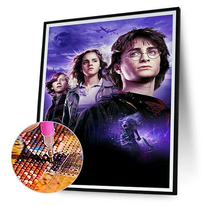 Harry Potter Hogwarts 50*40cm(canvas) full round/square drill diamond  painting