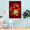 Golden Rose-Full Embroidery 3 Strands 11CT Stamped Cross Stitch-30*60CM-Large Size
