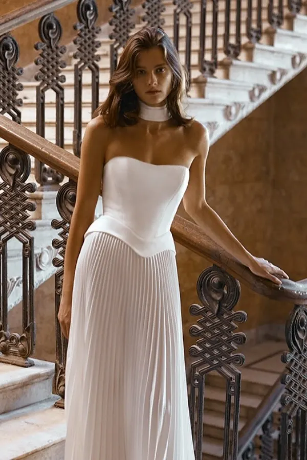 ivory strapless prom dress Terani Couture 251P4043 A-line Strapless Ivory Short Prom Dress Ivory / 6