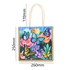 Diamond Painting-DIY Butterfly Handbag Linen Shopping Storage Bag