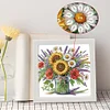 Butterfly Flower 5D DIY Partial Special Shaped Drill Diamond Painting With Frame Kit 17.2x17.2cm