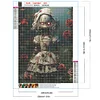 Diamond Painting-5D Full Round Drill Skull Doll