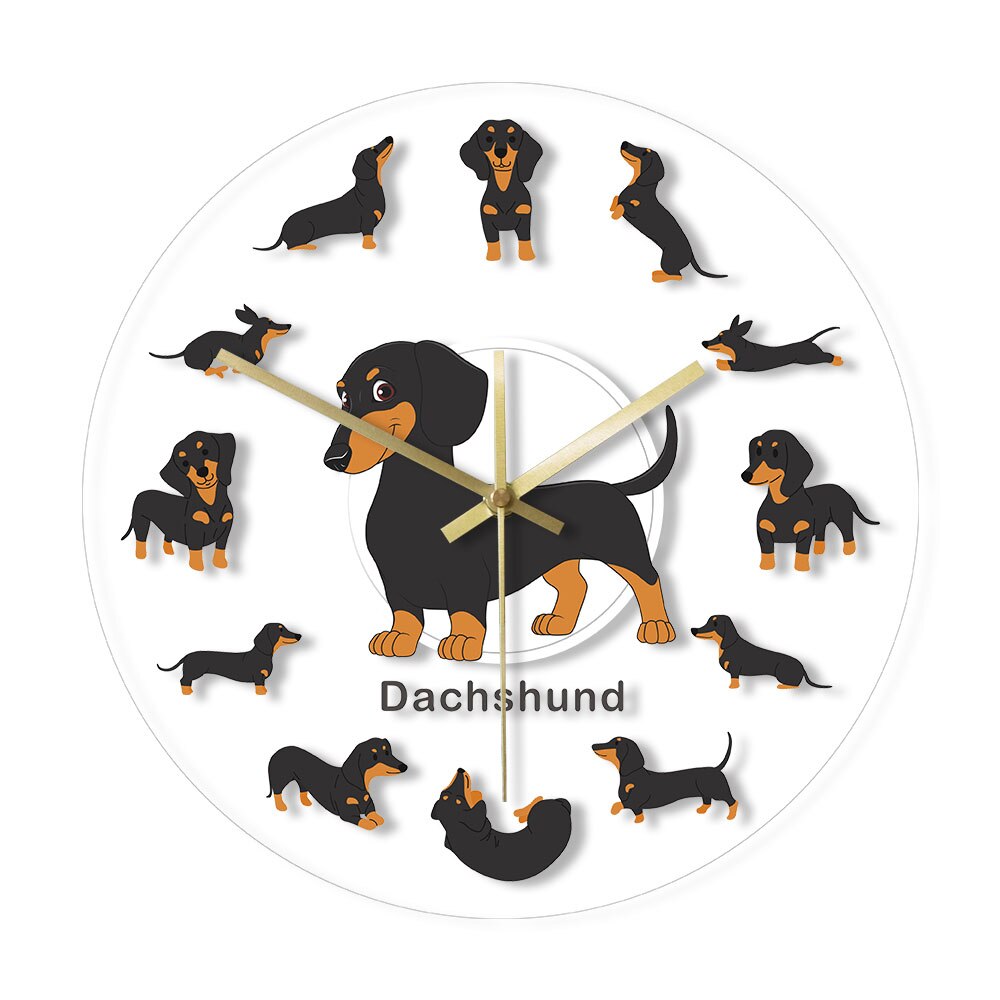

Puppy Dachshund Animal - Frameless Acrylic Wall Clock, 501 Original