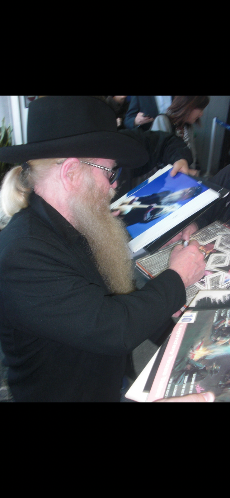 DUSTY HILL ZZ TOP signed 8x10 Photo Poster painting w/ proof Billy Gibbons Frank Beard Rock A