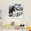 Winter Horse-11CT Stamped Cross Stitch 40*40cm/15.75*15.75in tapestrymarket