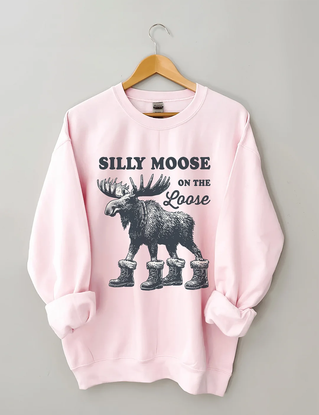 Silly Moose On The Loose Sweatshirt