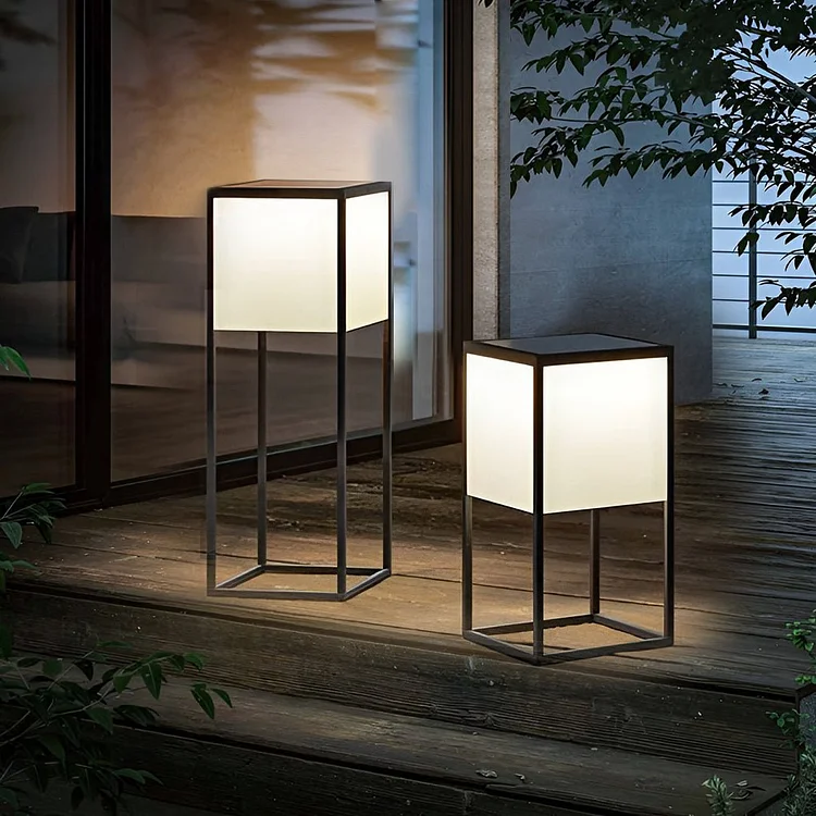 Modern Outdoor Post Lights Solar Deck Post Lights Garden Lights Outside Lights - Appledas
