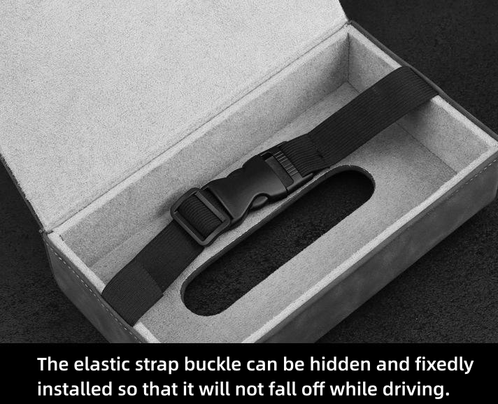 Fur does not block the view of car special tissue box and paper bag