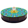 Mandala Diamond Painting Storage Box Wooden Round Jewelry Case with Lid Kits