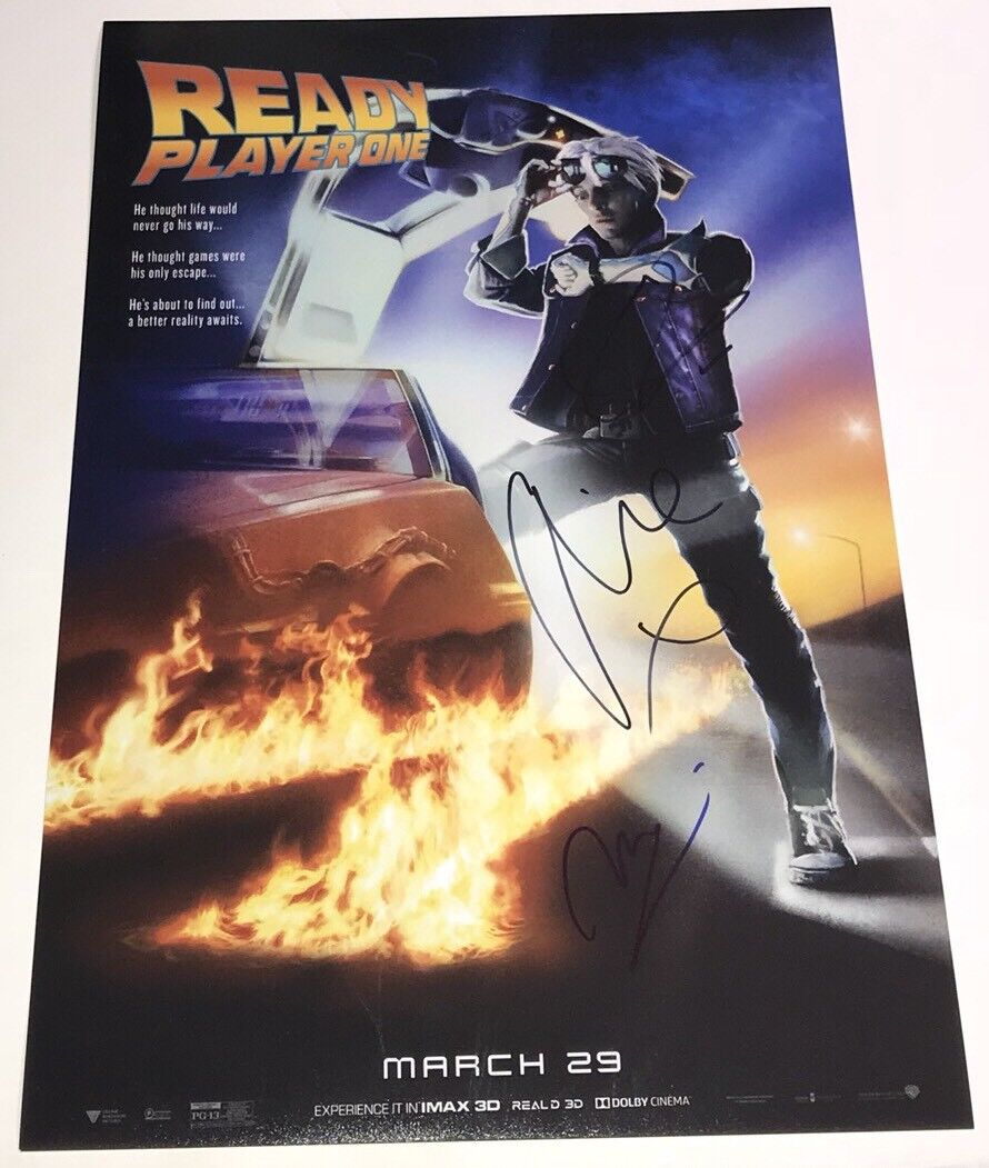 READY PLAYER ONE Cast X3 Signed 12x18 Photo Poster painting IN PERSON Autograph