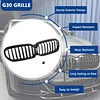 DEKEWEI G30 Grille, Single Slat Gloss Black Grill Front Kidney Grille Compatible with BMW 5 Series G30 2021 2022 2023 520i 530i 540i M550i xDrive