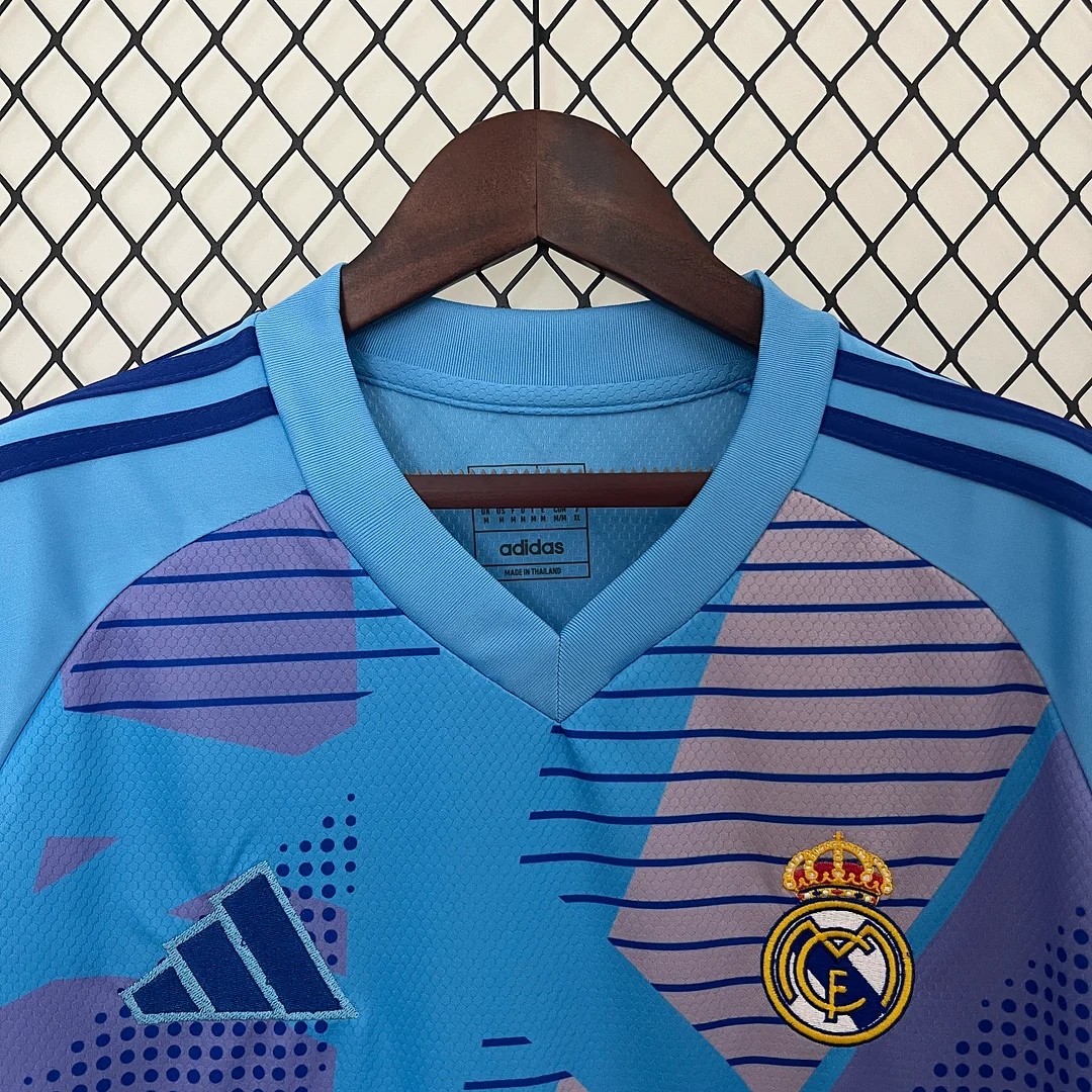 24/25 Real Madrid Goalkeeper Blue Football Shirt Thai quality