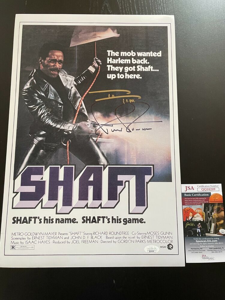 RICHARD ROUNDTREE SIGNED 12X18 Photo Poster painting  AUTOGRAPHED SHAFT