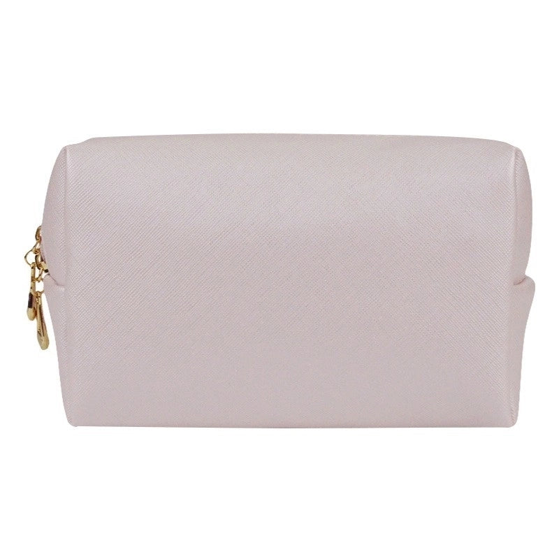 Basic Solid Color Pu Leather Square Makeup Bags