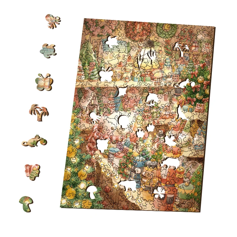 Ericpuzzle™ Ericpuzzle™Bear's Christmas Collection Wooden Jigsaw Puzzle