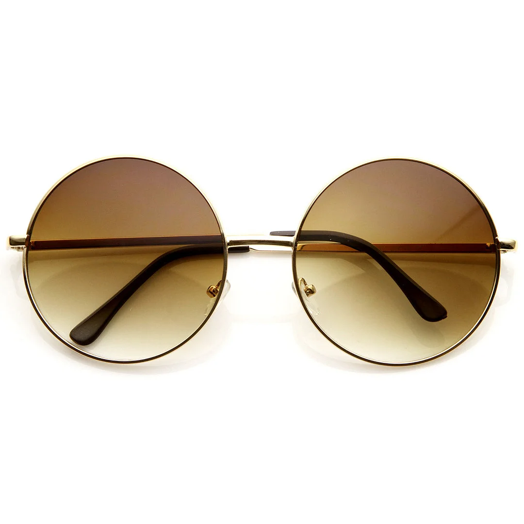 Super Large Oversized Metal Round Circle glasses