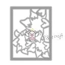 Piggy Craft metal cutting dies cut die mold Flower leaf frame Scrapbook paper craft knife mould blade punch stencils dies