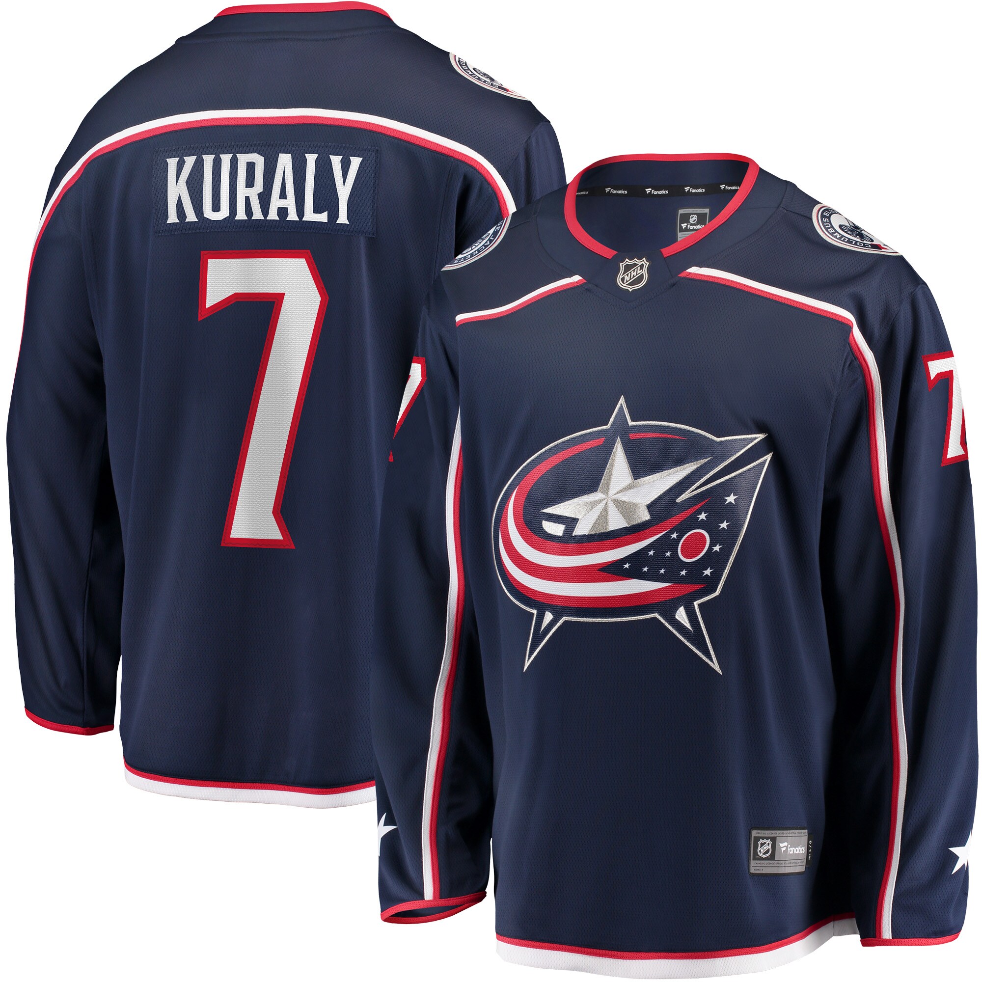Sean Kuraly Columbus Blue Jackets Fanatics Home Breakaway   Jersey – Navy mysite