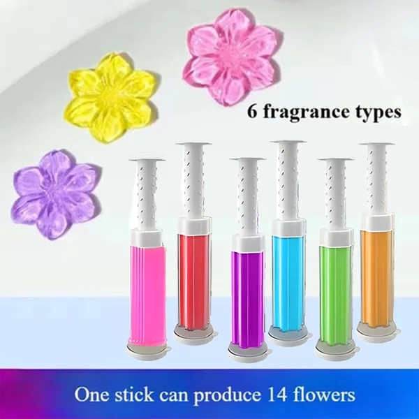 Flower Toilet Cleaner Gel Stamp