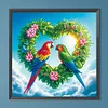 Papagei - speziell geformtes Diamantgemälde - 30*30cm