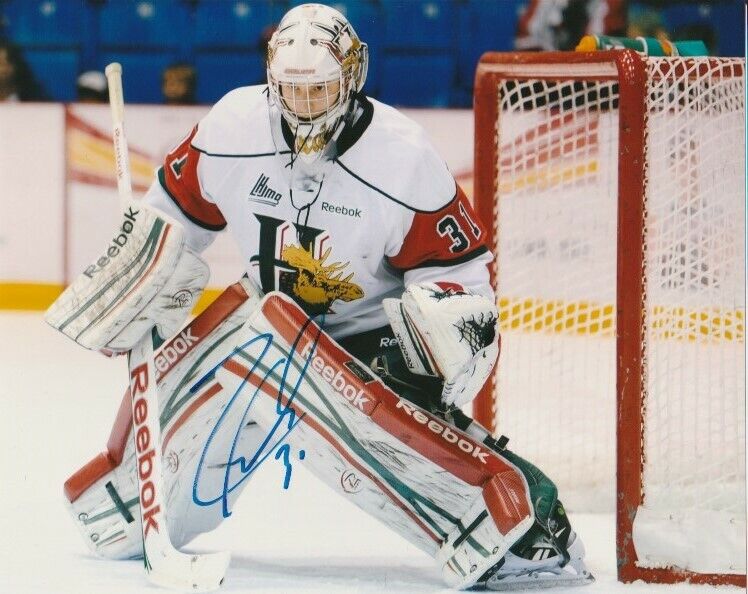 ZACHARY FUCALE SIGNED HALIFAX MOOSEHEADS GOALIE 8x10 Photo Poster painting! Autograph