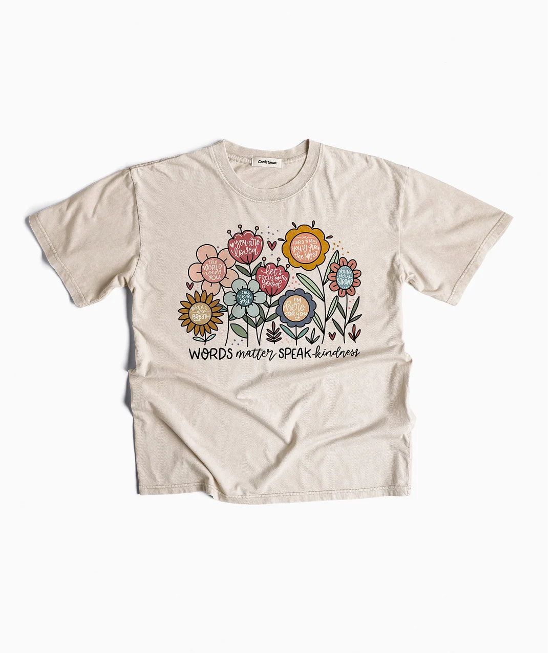 Words Matter Speak Kindness Washed T-shirt